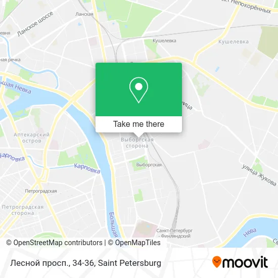 Лесной просп., 34-36 map