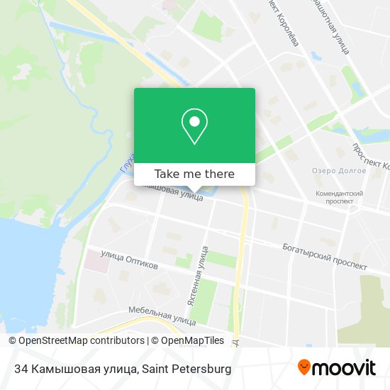 34 Камышовая улица map