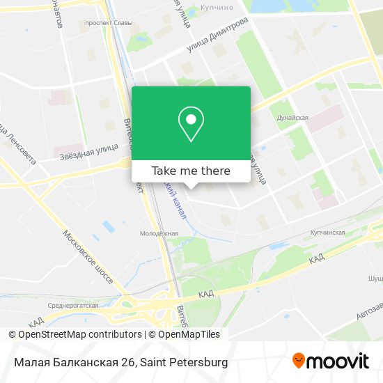 Малая Балканская 26 map