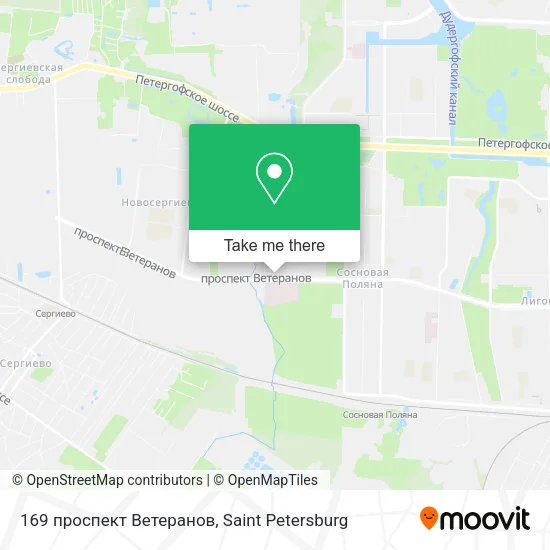 169 проспект Ветеранов map