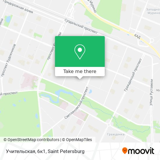 Учительская, 6к1 map
