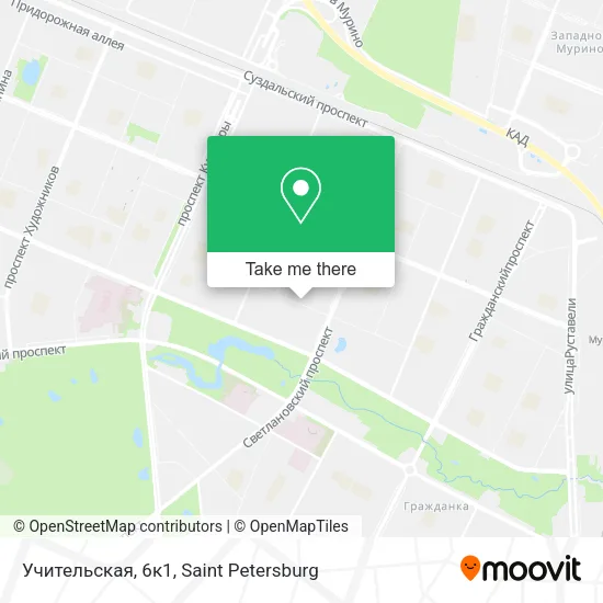 Учительская, 6к1 map