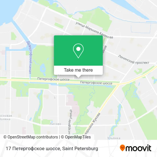 17 Петергофское шоссе map
