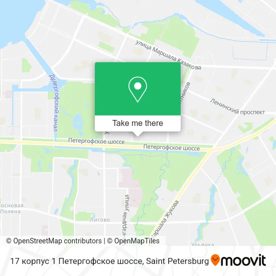 17 корпус 1 Петергофское шоссе map