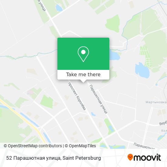52 Парашютная улица map