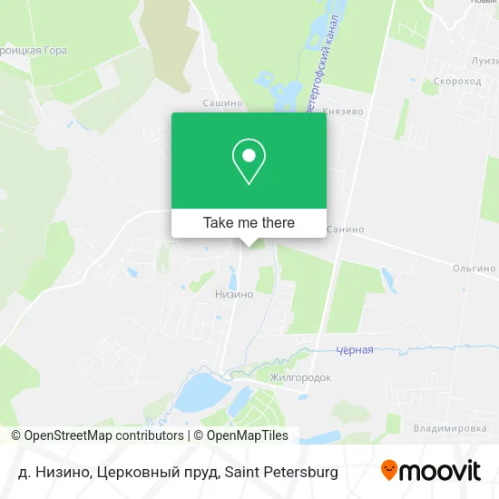 д. Низино, Церковный пруд map