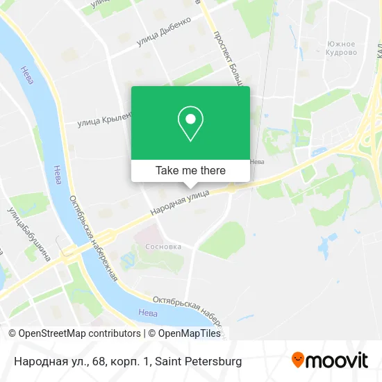 Народная ул., 68, корп. 1 map