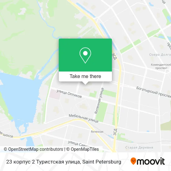 23 корпус 2 Туристская улица map