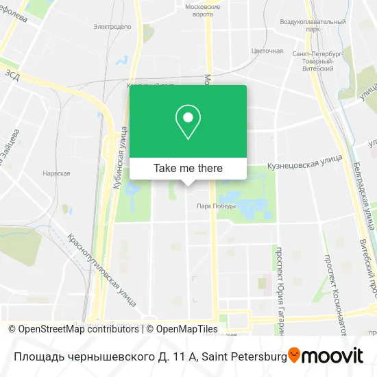 Площадь чернышевского Д. 11 А map
