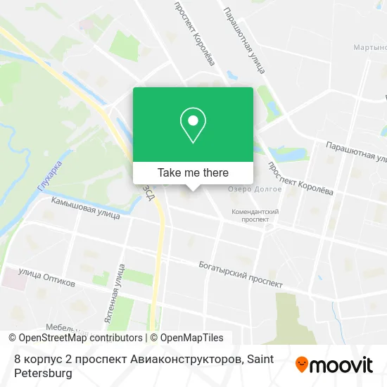 8 корпус 2 проспект Авиаконструкторов map