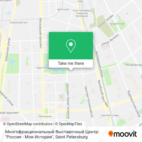 Многофункциональный Выставочный Центр: "Россия - Моя История" map