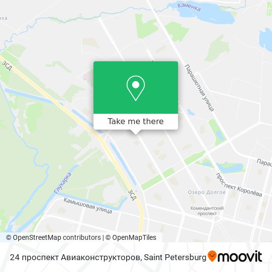 24 проспект Авиаконструкторов map