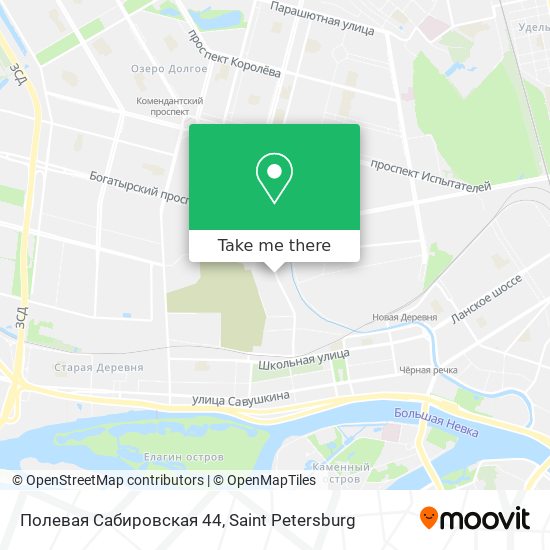 Полевая Сабировская 44 map