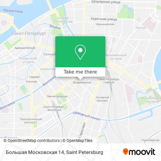 Большая Московская 14 map