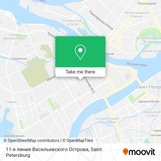 11-я линия Васильевского Острова map