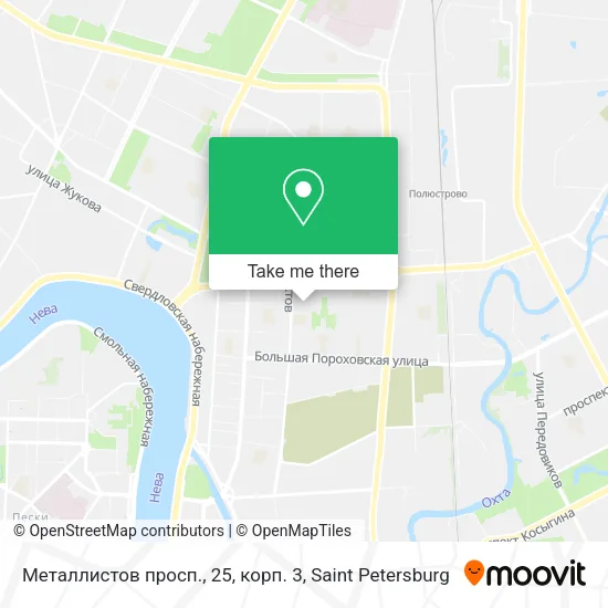 Металлистов просп., 25, корп. 3 map