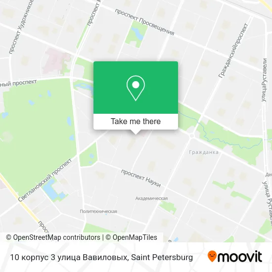 10 корпус 3 улица Вавиловых map