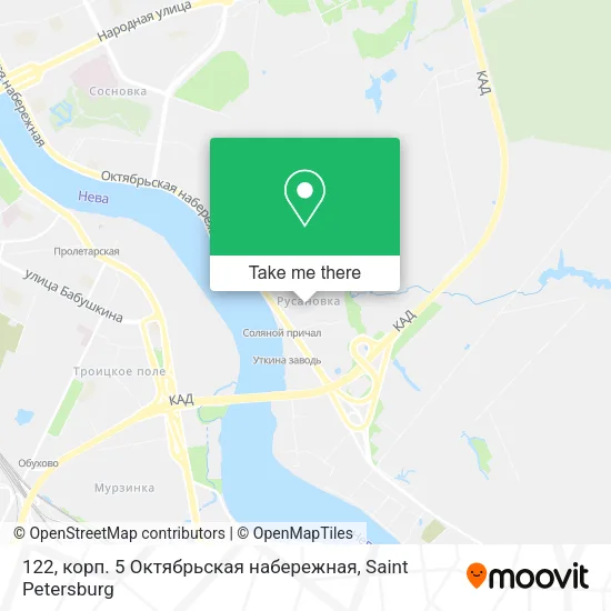 122, корп. 5 Октябрьская набережная map