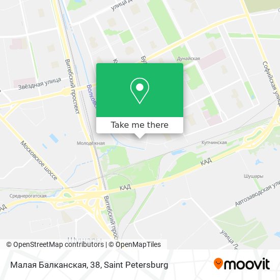 Малая Балканская, 38 map