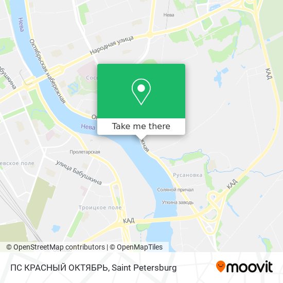ПС КРАСНЫЙ ОКТЯБРЬ map