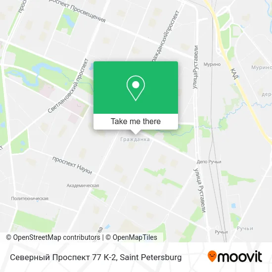 Северный Проспект 77 К-2 map