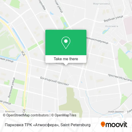 Парковка ТРК «Атмосфера» map