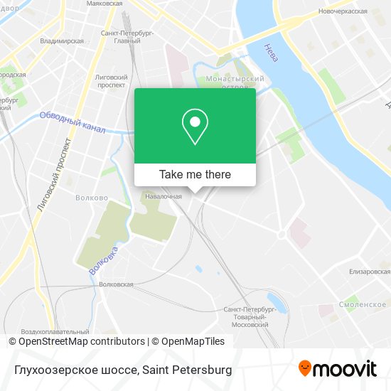 Глухоозерское шоссе map