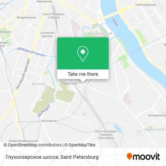 Глухоозерское шоссе map