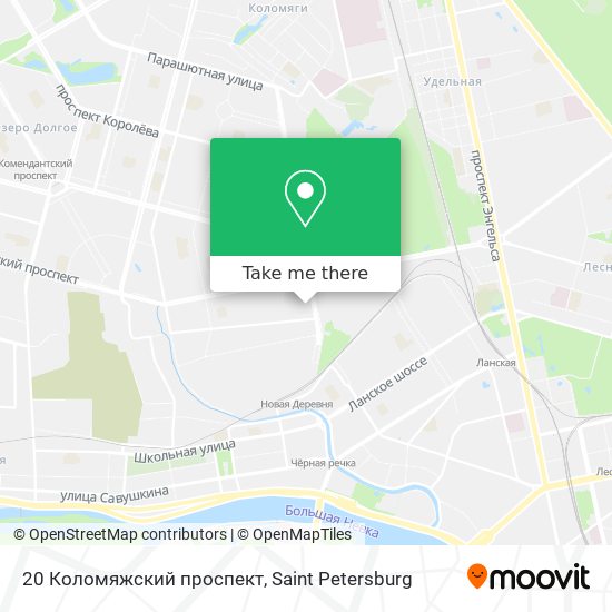 20 Коломяжский проспект map