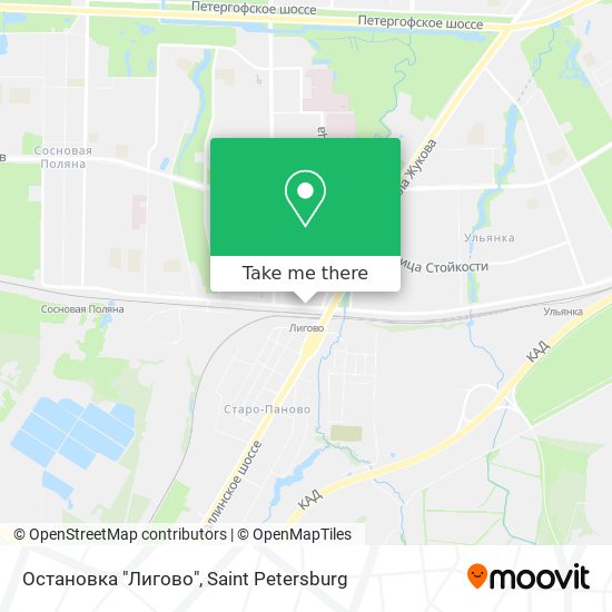 Остановка "Лигово" map