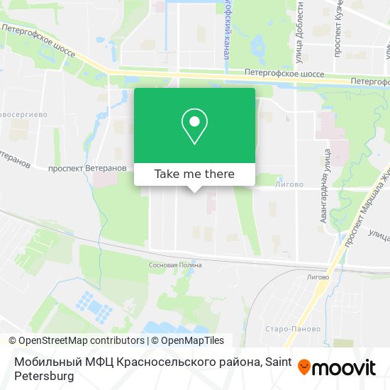 Мобильный МФЦ Красносельского района map
