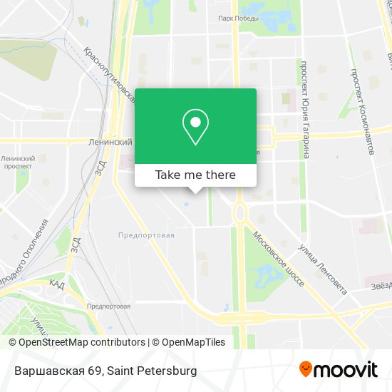 Варшавская 69 map