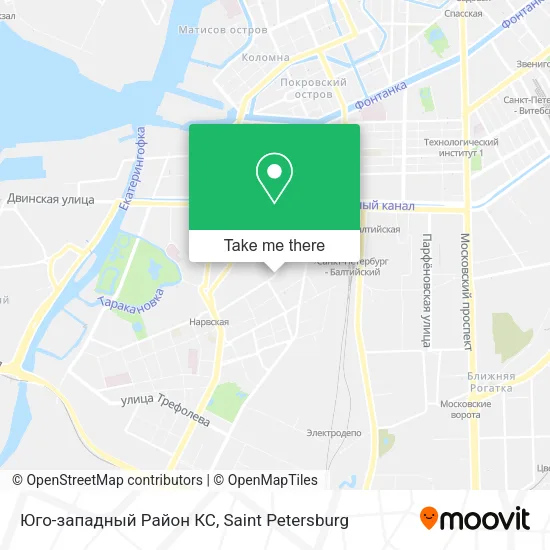 Юго-западный Район КС map