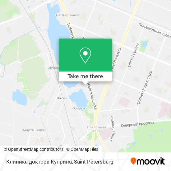Клиника доктора Куприна map