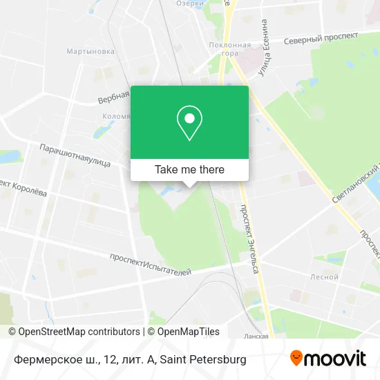 Фермерское ш., 12, лит. A map