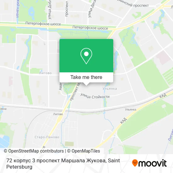 72 корпус 3 проспект Маршала Жукова map