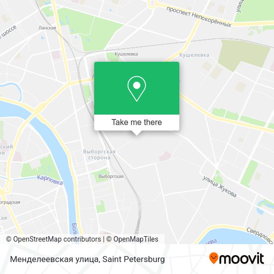 Менделеевская улица map