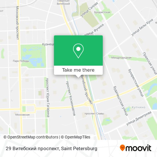 29 Витебский проспект map