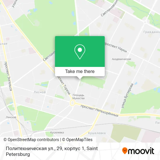 Политехническая ул., 29, корпус 1 map