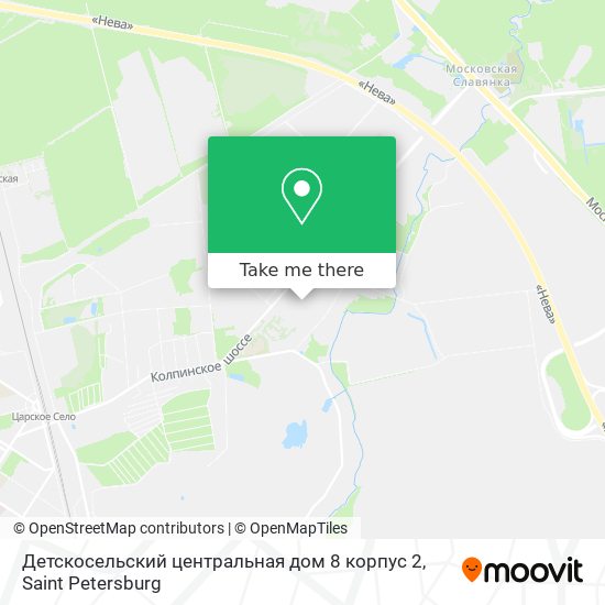 Детскосельский центральная дом 8 корпус 2 map