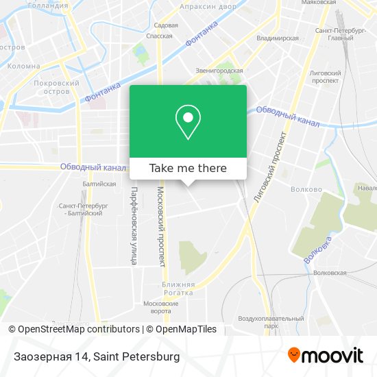 Заозерная 14 map