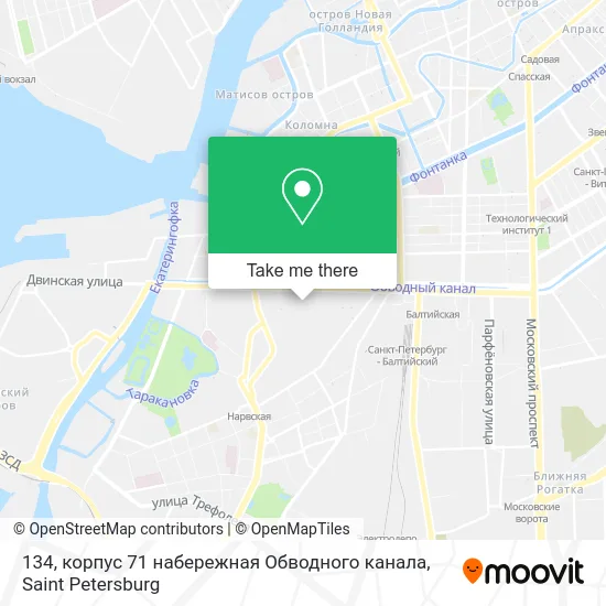 134, корпус 71 набережная Обводного канала map