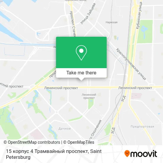 15 корпус 4 Трамвайный проспект map
