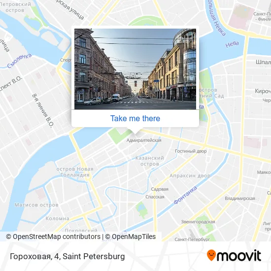 Гороховая, 4 map