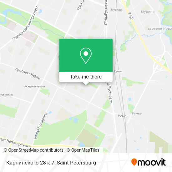 Карпинского 28 к 7 map