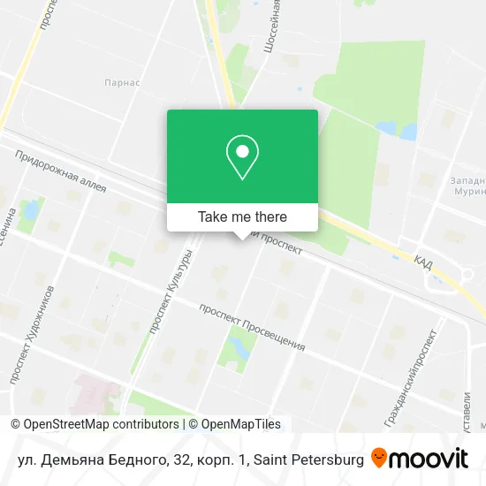 ул. Демьяна Бедного, 32, корп. 1 map