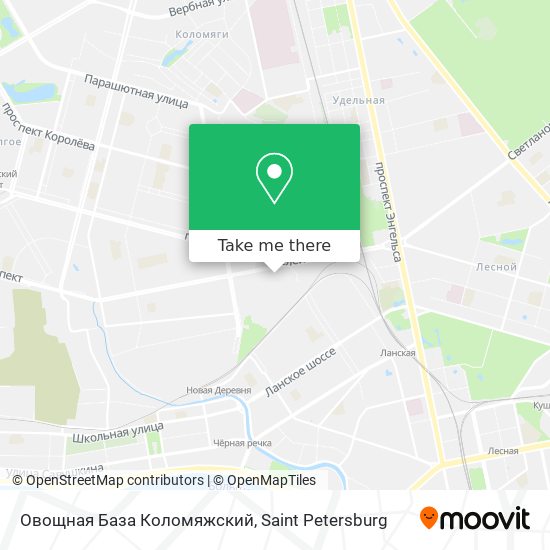 Овощная База Коломяжский map