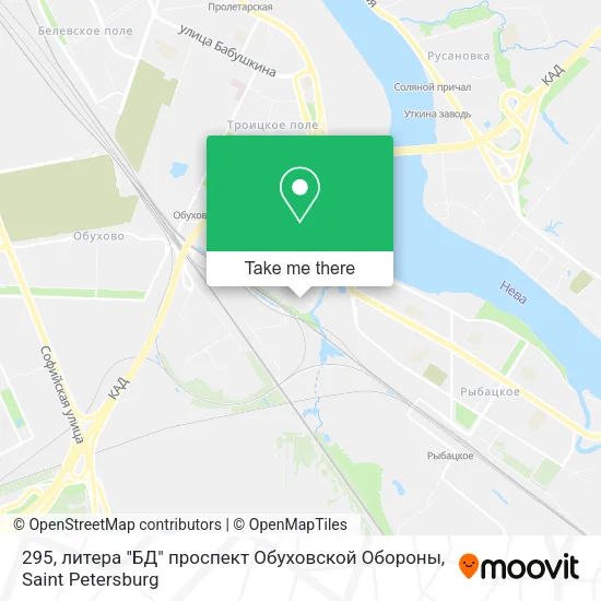 295, литера "БД" проспект Обуховской Обороны map