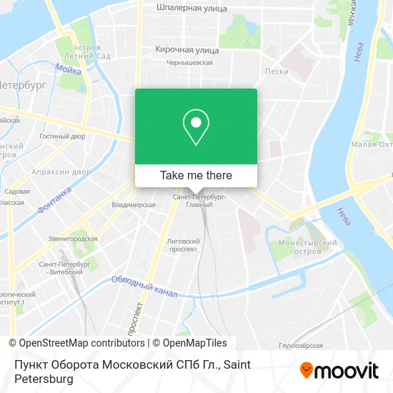 Пункт Оборота Московский СПб Гл. map