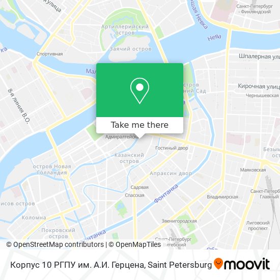 Корпус 10 РГПУ им. А.И. Герцена map